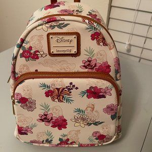 Loungefly Disney Princess Floral All Over Print Mini Backpack